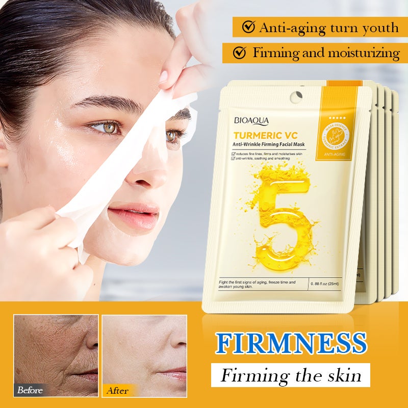 BIOAOUA Turmeric Vitamin C Firming and Revitalizing Mask (Foreign Language Version) 25ml